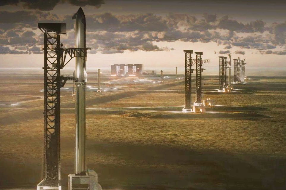 Rendering of Space X Louisiana