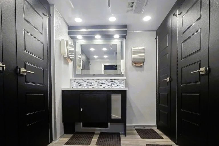 10 Ways to Calculate How Many Porta Potties You Need for an Event interior of luxury bathroom rental